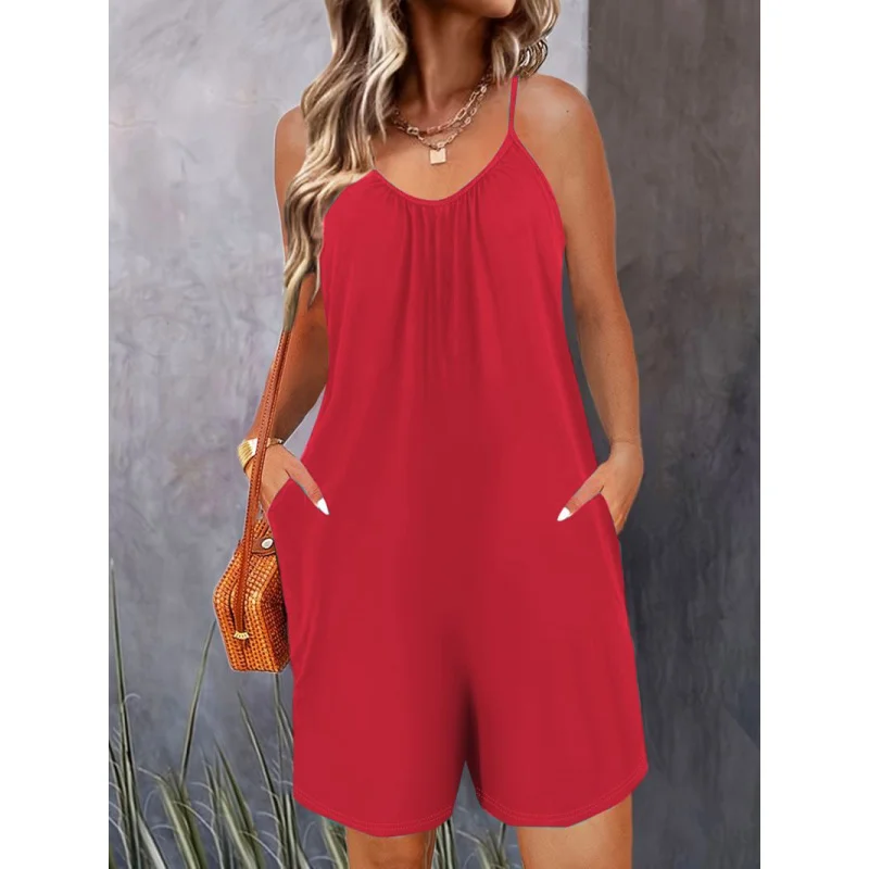 

Европейский и американский модный повседневный комбинезон с принтом, комбинезон с ремнями, шорты