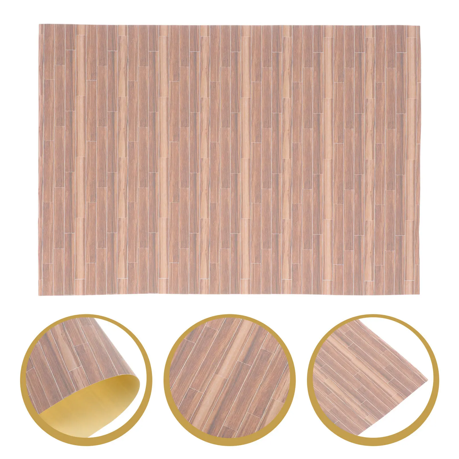 

Mini House Floor Paper Sheet Miniature Flooring Smooth Surface Easy Use DIY Floorboards for Miniature Home Accessories