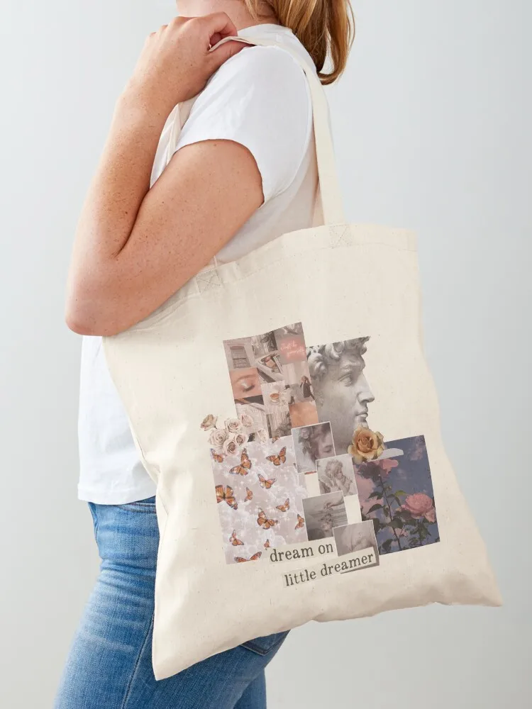 Dreamy Aesthetic Collage Tote Bag handbag shopping trolley bag Woman shopper bag