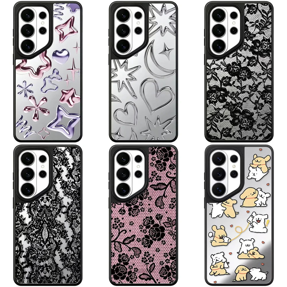 6061130 Mirror Magnetic Case: Compatible with Samsung Galaxy S23 U S24U S25 S26 Ultra S25+ S26 Plus Shell