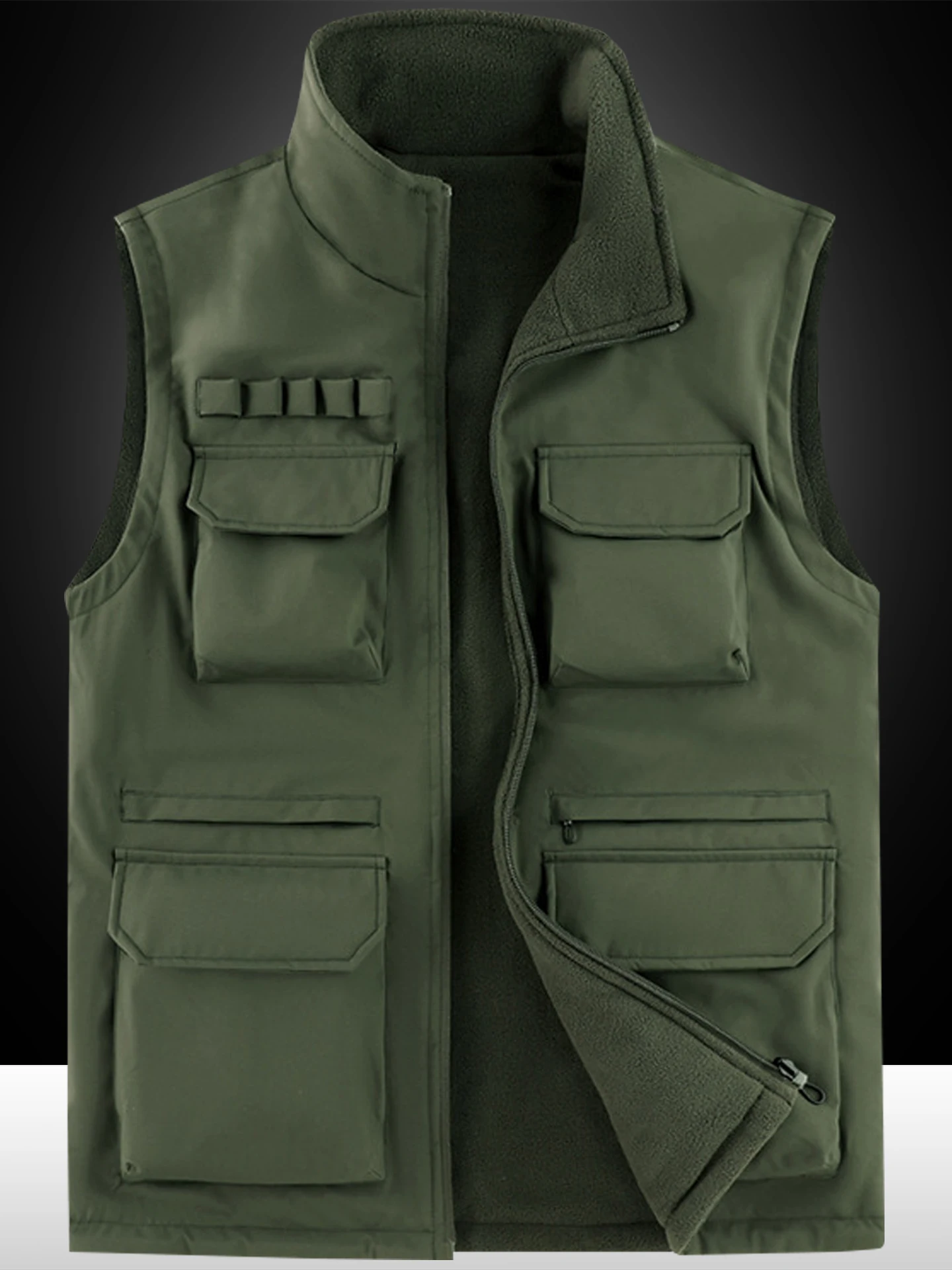 

Двусторонний жилет на подкладке Fce, мужской уличный теплый свободный жилет большого размера, рабочая одежда Fiing Jaet с несколькими количествоми