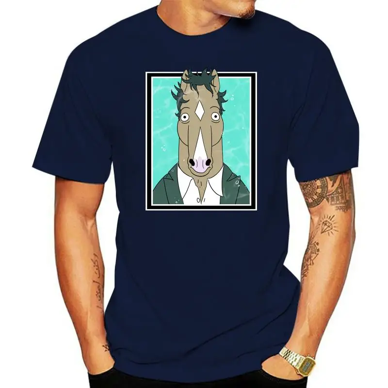 Motisure Bo-Jack Horseman Fashion Mens TeeT-Shirt for Teenager Black(27)