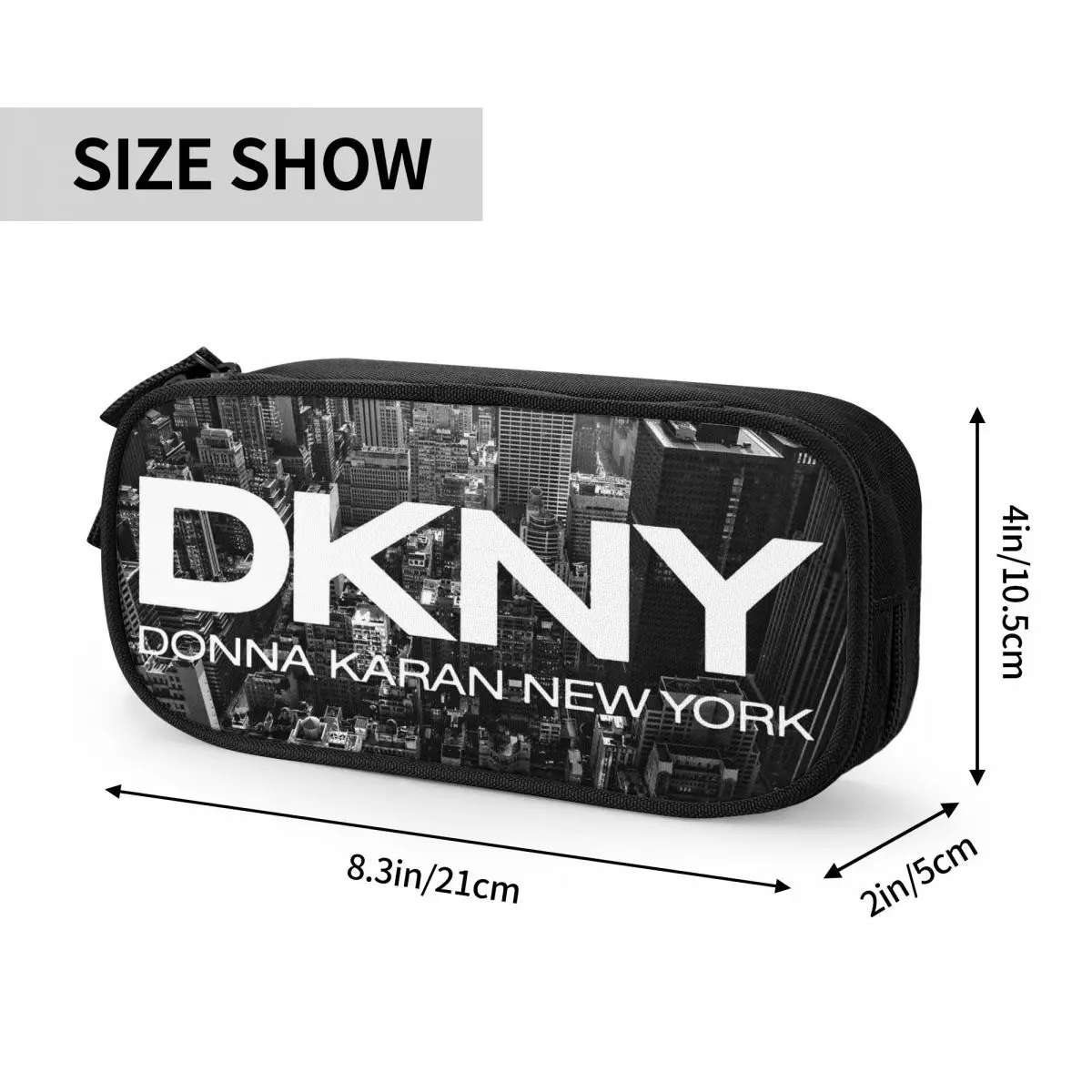 DKNYS NewYork Skyline Pencil Case Cute Pen Holder Bag for Student Large Storage School Supplies Cosmetic Pencil Pouch