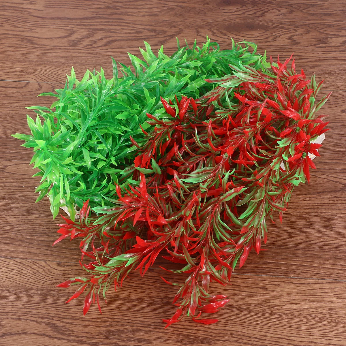 

2Pcs Realistic Aquarium Decorations Plants Premium Material Durable Safe for Fish Tank Red Green Aquarium Decorations Plants