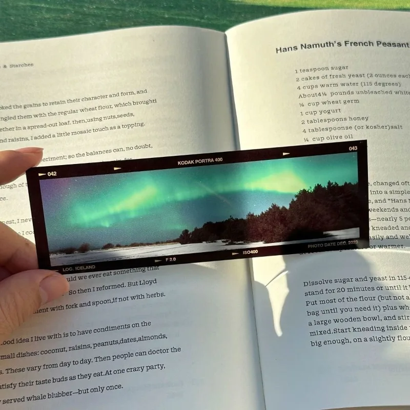Ocean Scenery Translucent Acrylic Bookmarks INS Stylish Creative Film Style Sea Landscape Reading Mark Cards Aesthetic Page