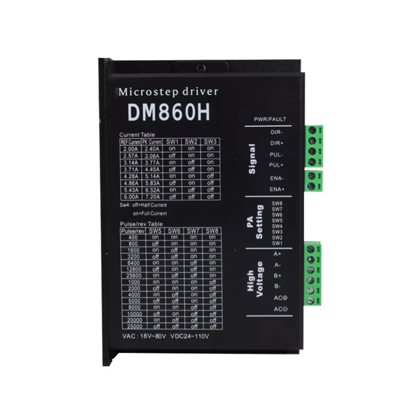 Motor de passo xmsj34 e kit de driver de passo híbrido dma860h para motores 4.5n/8.5n/12n podem com chaveta de 35 eixos de diâmetro