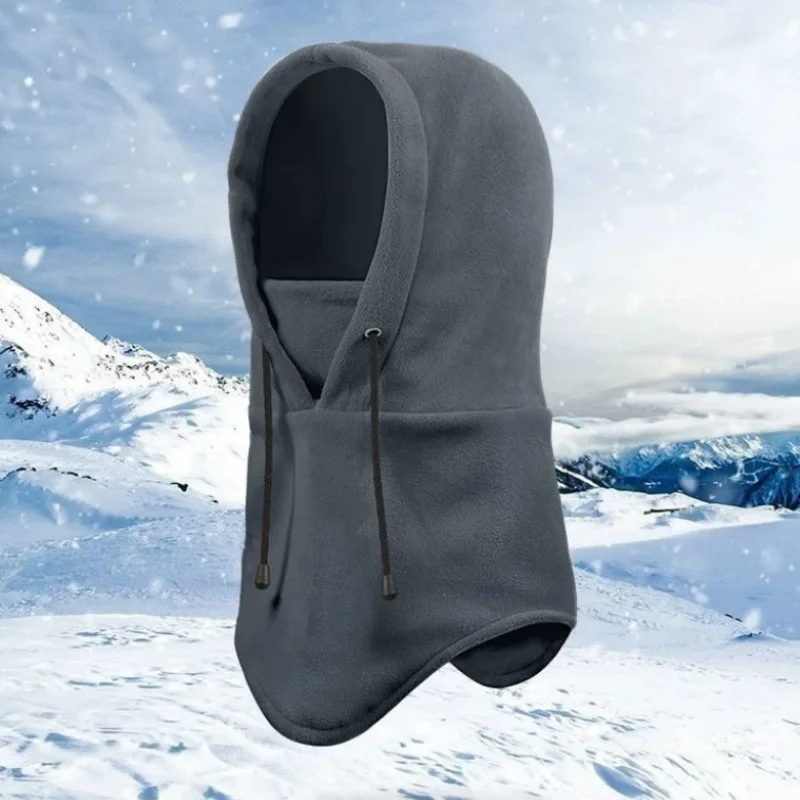 Winter Men's and Women's Hats Fashion Warm Hats Waterproof Warm Wool Balaclava Hats Hooded Neck Warm Hiking Scarves