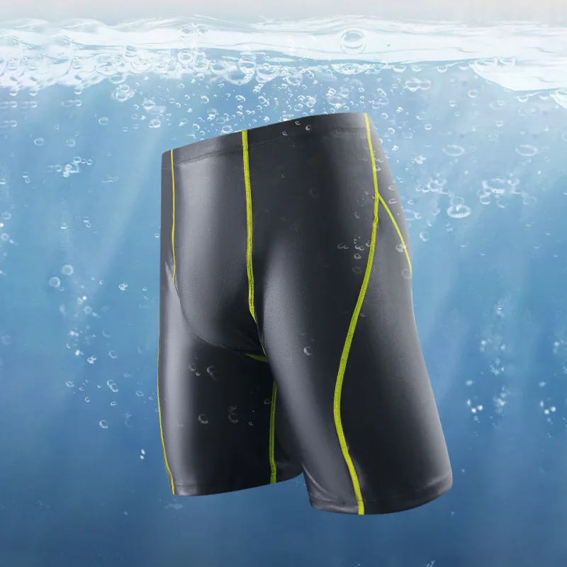 Boxer homme maillot de bain cinq points mode homme printemps chaud pantalons de survêtement homme taille moyenne maillot de bain professionnel 2024-11