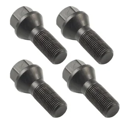 4pcs for BMW F30 F35 F10 F18 F20 F25 F80 X3 E70 X5 X6 Wheel Locking Lug Bolt Nut Steel Black M14 X 1.25 36136781151