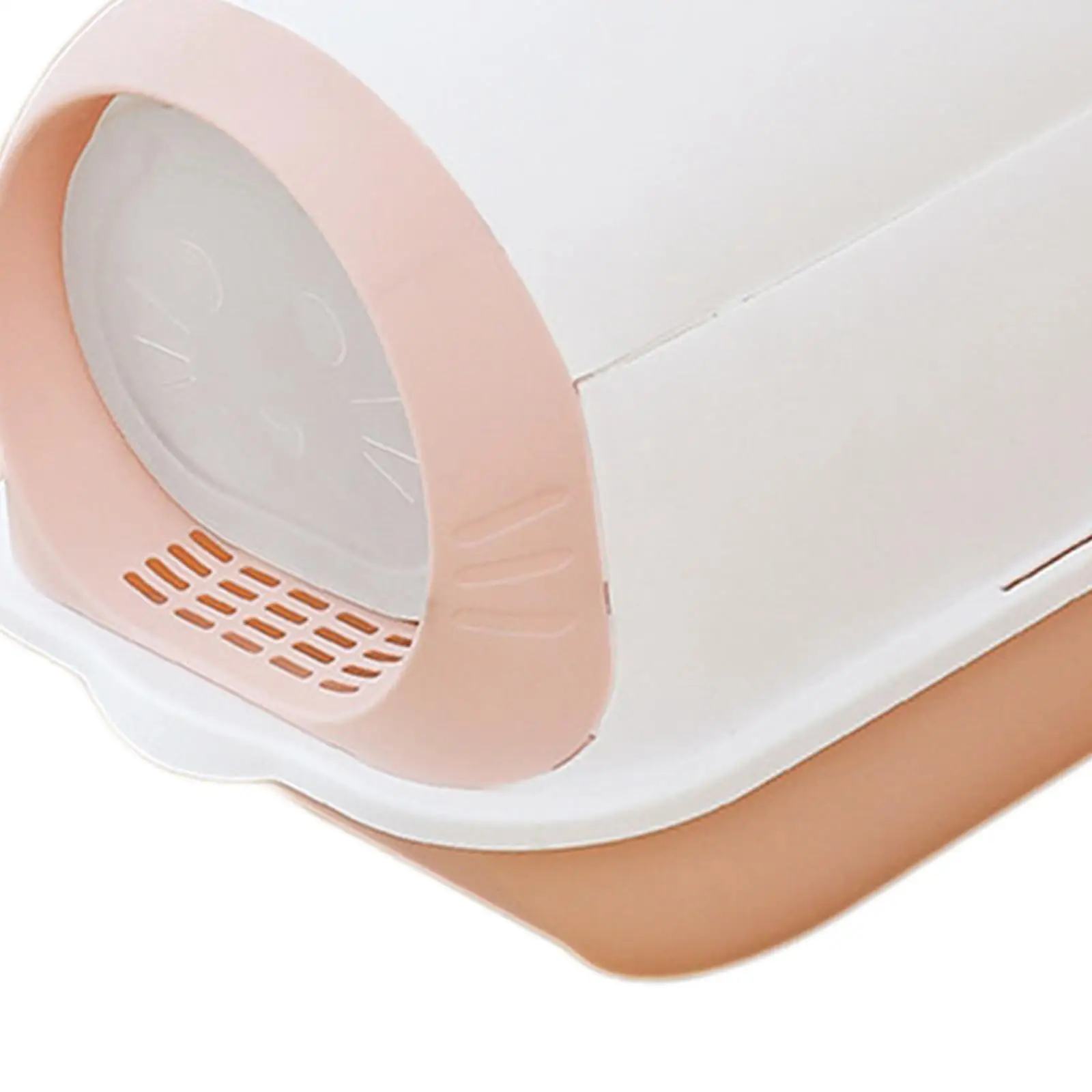 

Hooded Cat Enclosed Potty Toilet Deep Loo Container Pet Litter Tray for Rabbit