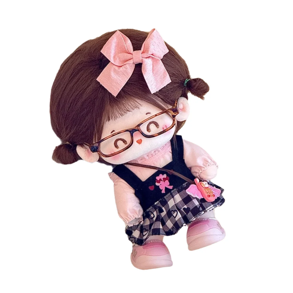 Multicolor Doll Clothes Cartoon Design Cotton Material Miniature Dress Texture Lolita Style Doll Cap Doll Replacement