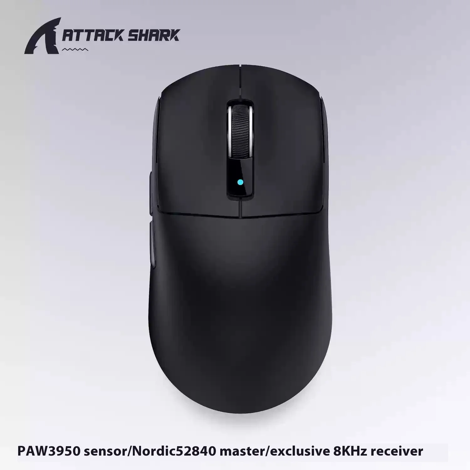 ATTACK SHARK R6 PAW3950MAX Kabellose Gaming-Maus 8 kHz Polling Ultralight 39 g Nordic 52840 MCU