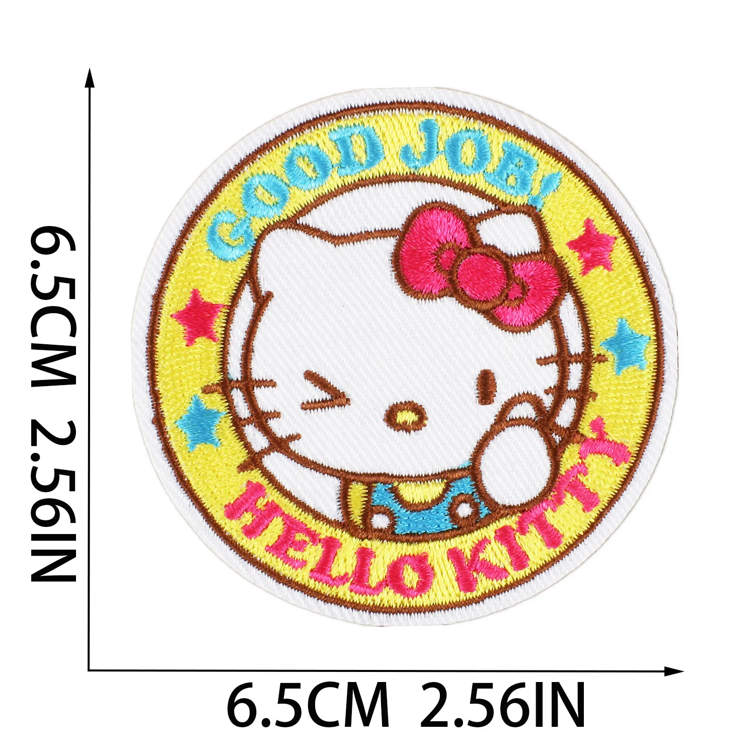 Cartoon Cute KT Cat Hello Kitty Applique For DIY Sew on Child Clothes jacket Hat Ironing Patches Jeans Embroidered Sticker