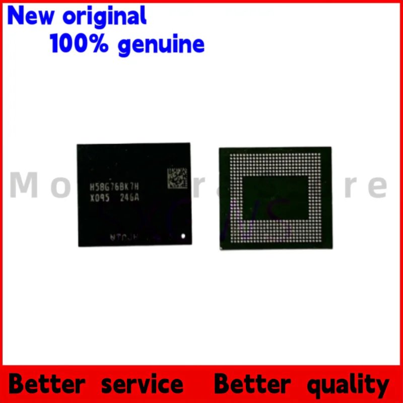 

100% new H58G76BK7H-X095 H58G76BK7HX095 D5X Single 16G 496 balls Black plastic casing