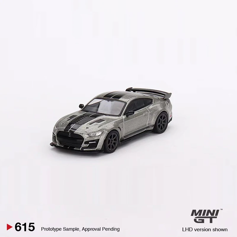 

MINIGT 1:64 Model Car Shelby GT500 Widebody Alloy Die-cast Sport Vehicle # 615_Gray Metallic