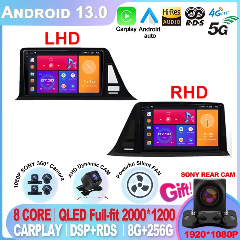 

9" Android 13 For Toyota C-HR CHR 2016 2017 2018 2019 2020 Car Radio Multimedia Video Player Autoradio Stereo WIFI Mirror Link