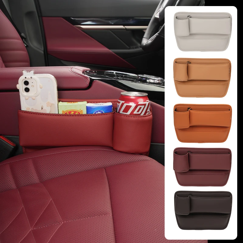Car Seat Gap Organizer Storage Box Cup Phone Holder Interior Accessories