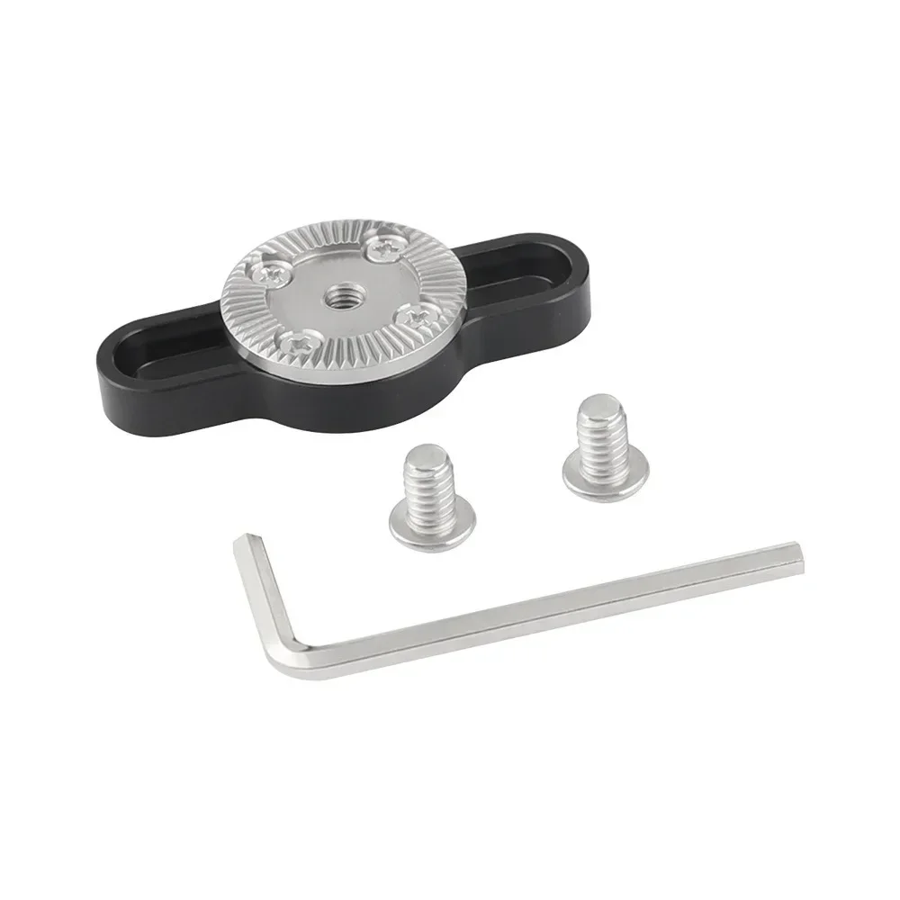 Adjustable ARRI Rosette Connecting Mount Adapter With M6 Female Thread 1/4inch Mounting Groove Both Sides For Camera Cage