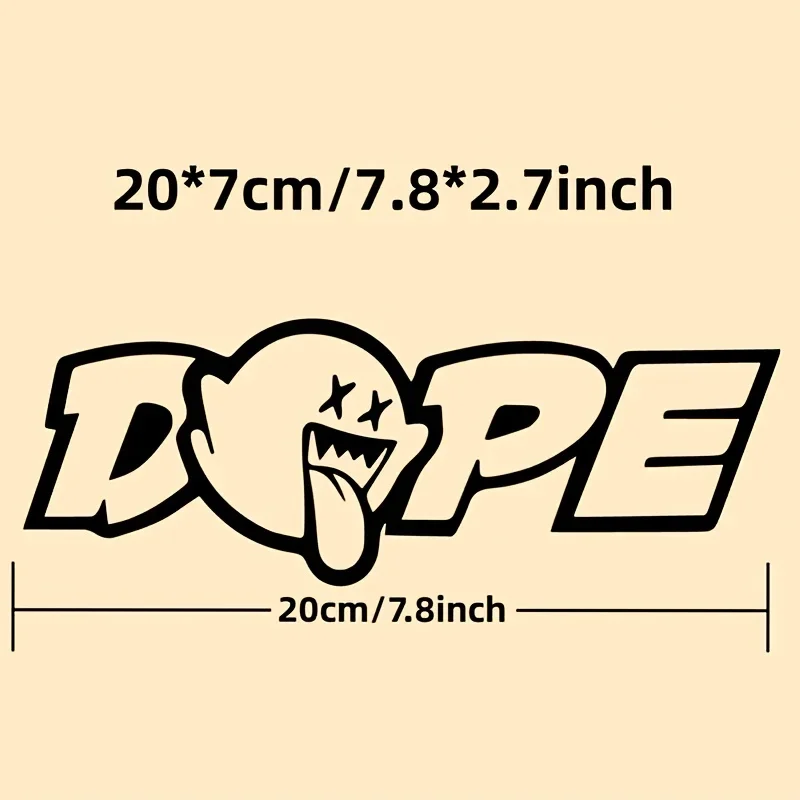 สติกเกอร์ติดรถยนต์/มอเตอร์ไซค์ลายการ์ตูนแนวเท่ห์ 1 ชิ้น สำหรับตกแต่งภายนอกรถยนต์/มอเตอร์ไซค์ สร้างลุคเท่ห์ๆ ด้วยสติกเกอร์ส่วนตัว