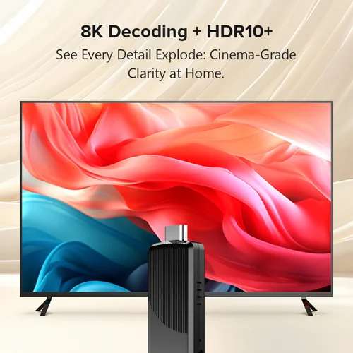 Imagen 2 del producto TV98 ATV X9 Smart TV Stick Android14 Allwinner H313 OTA 8GB 128GB Soporte 8K 4K Reproductor de Medios 4G 5G Wifi6 HDR10 Control Remoto por Voz iptv