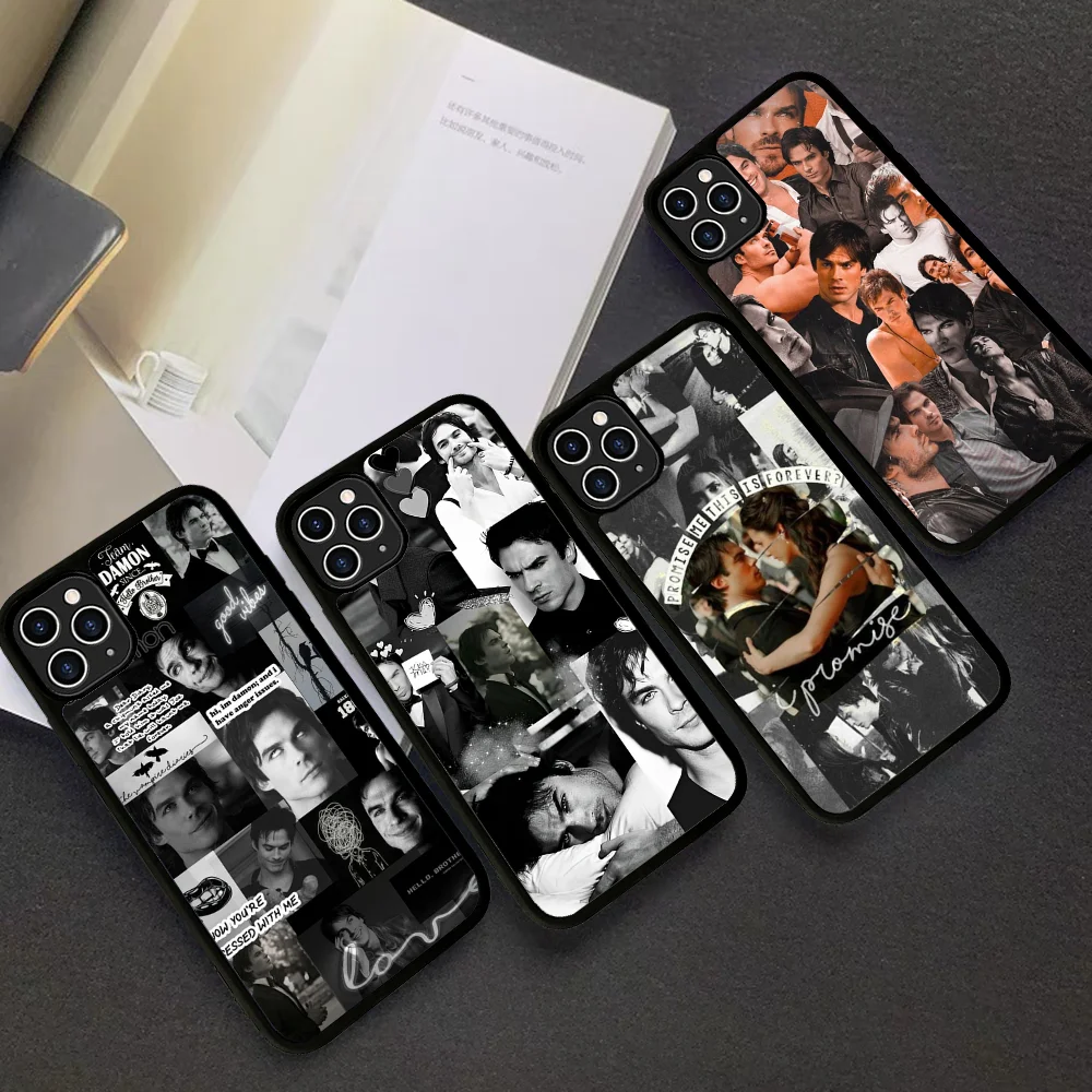 

Damon Salvatore The Vampire Diaries Phone Case Silicone PC+TPU For Samsung S10 20 30 22 23 24 Plus Lite Ultra Cover