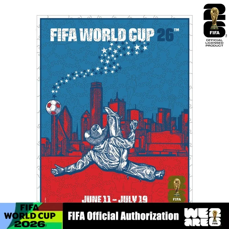 FIFA World Cup Wooden Jigsaw Puzzle 200Pcs Dallas City Theme Match Souvenir Football Fan Collectible Indoor Puzzle Assembly Game