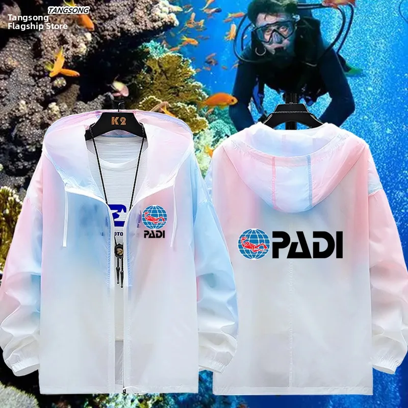 

Ultra-Thin Breathable Sun Protection Jaet Diving Men's Women's Clothing PADI CMAS World Underwater Sports Association Outer...