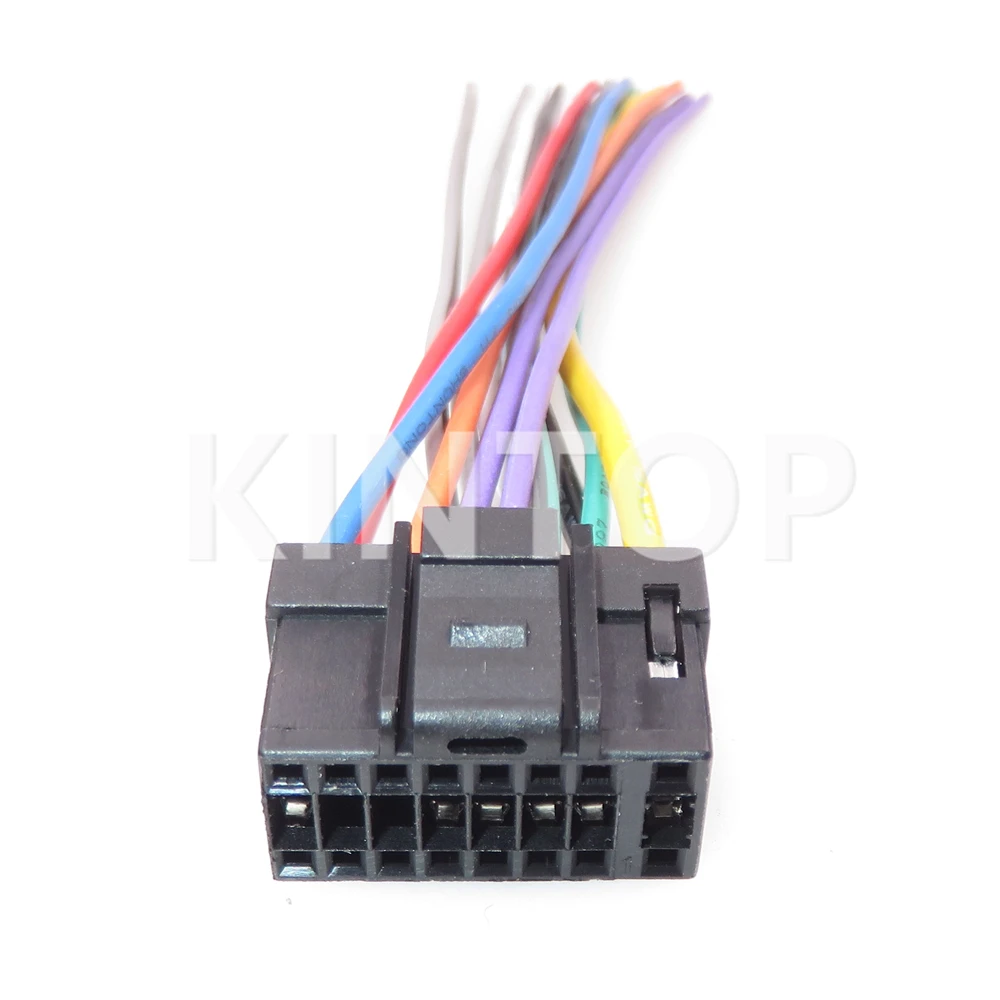 16 Pins AC Assembly Car Audio Wiring Harness Adapter Plug Auto Stereo Connector for Alpine JVC Radio CD DVD - Image 4