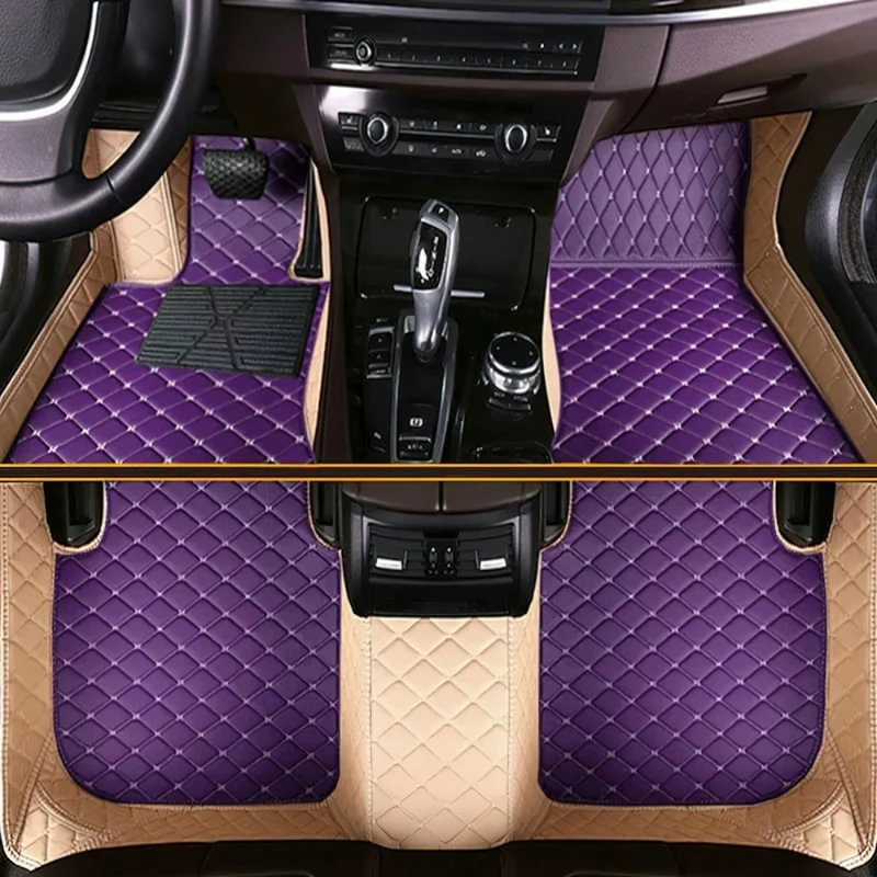 Custom Car Floor Mats for Mercedes Benz GLC AMG GLC/Coupe GLC300 350e 2016-2025 All Weather Interior Accessories Leather