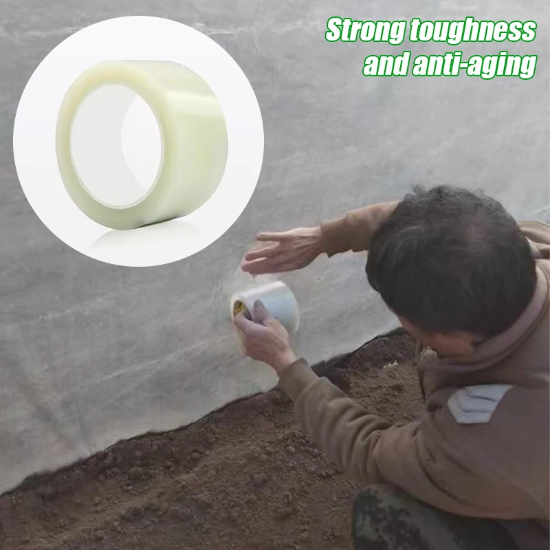 10M Transparent UV Resistant Greenhouse Film Repair Tape - Self-Adhesive Agriculture Garden & Orchard Repair Tool