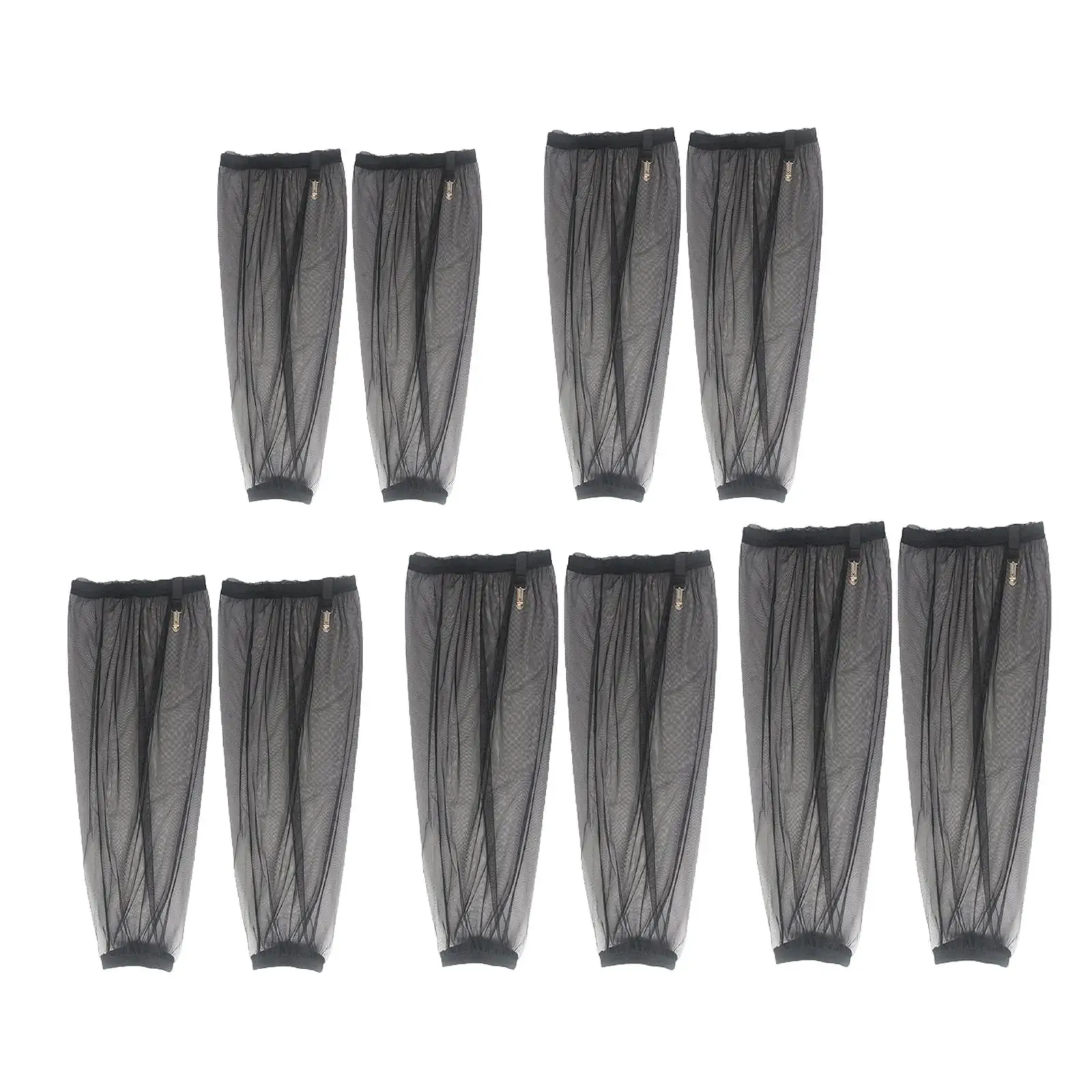 Beekeeper Leg Sleeves Dense Mesh Leg Net Comfortable Portable Leg Guards for Backpacking Gardening Outdoor Activities