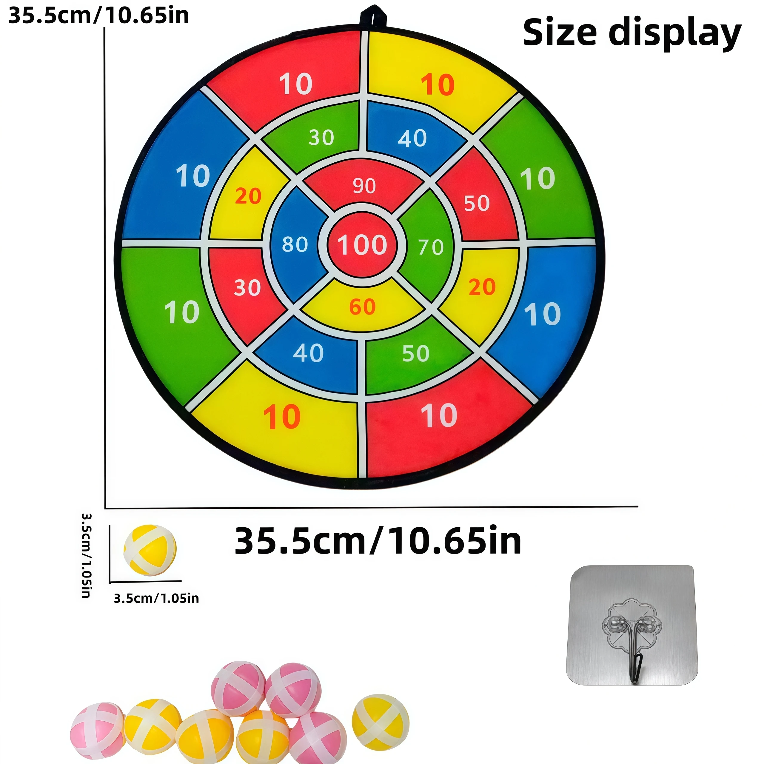 Groot hardbord kinder kleverige bal speelgoed oceaan digitaal fruit binnen/buiten ouder-kind interactie