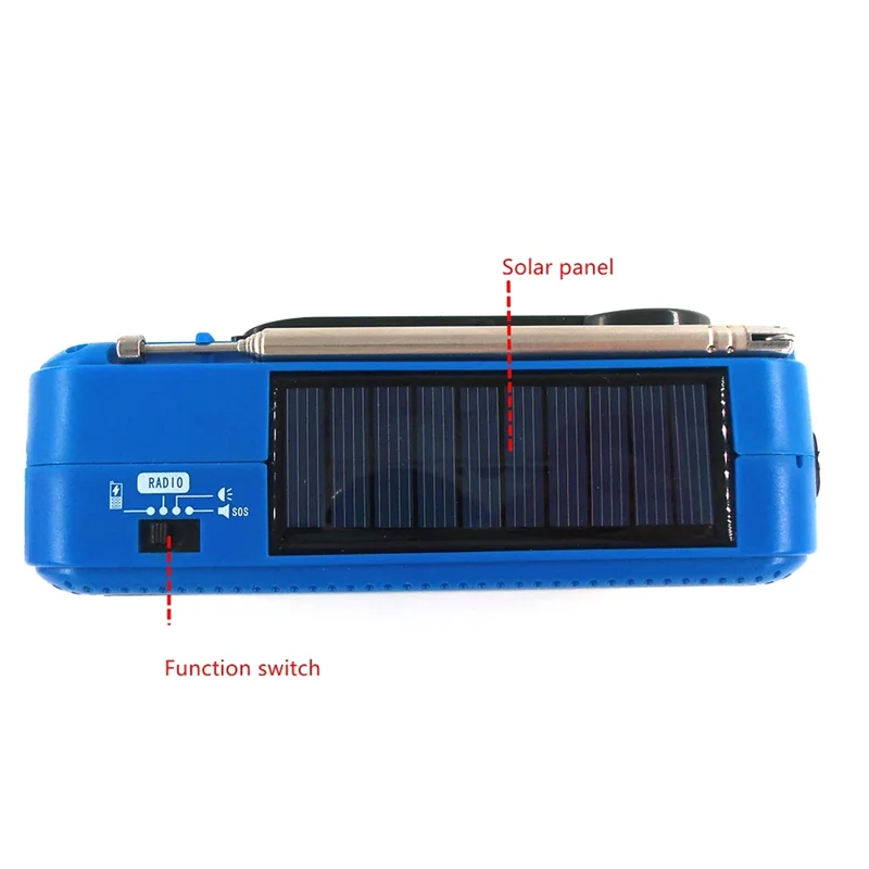 

Портативный солнечный ручной радиоприемник 1200 мАч USB портативный уличный аварийный динамик стерео аварийный ручной рукоятка