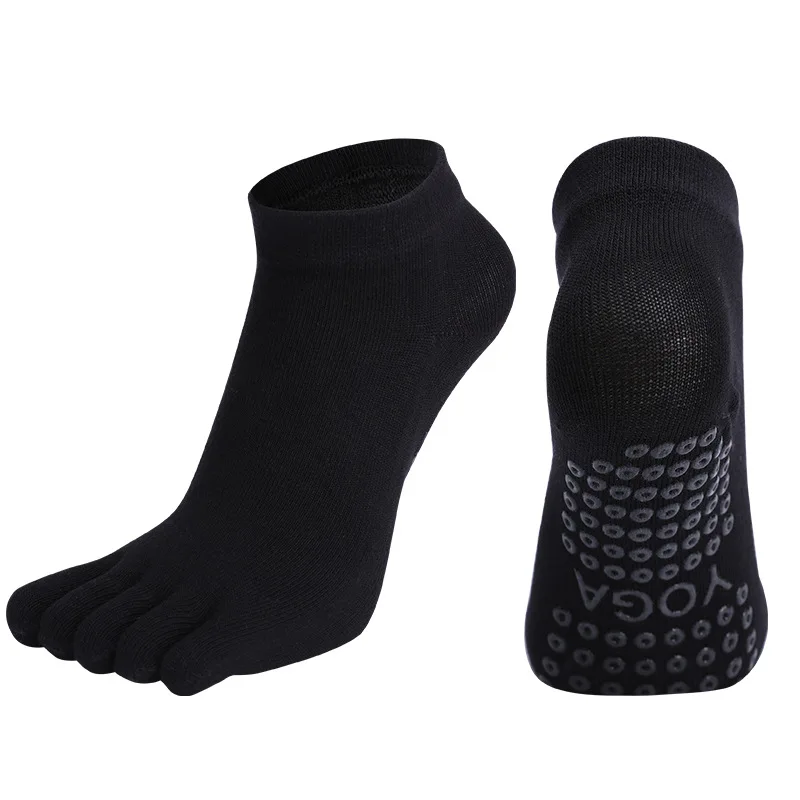 Pilates Dance Gym Yoga Socken Baumwolle Fünf-Finger rutschfeste Sportsocken Atmungsaktive, schnell trocknende, elastische Fitness-Socken – Detail 7