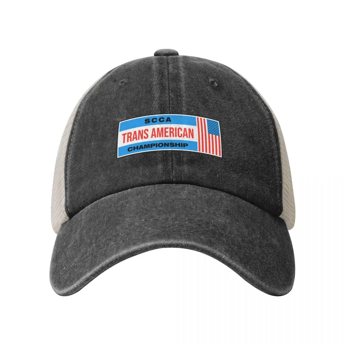 Trans American Championship Cowboy Mesh Baseball Cap Hat Baseball Cap Hat Man Luxury Girl'S Hats Men's