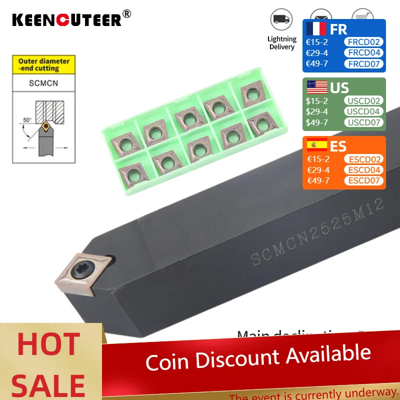 

SCMCN0808H06 SCMCN1010H06 SCMCN1212H09 SCMCN1616H09 SCMCN2020K09 SCMCN2020K12 SCMCN2525M09 SCMCN2525M12 -80/100 токарные инструменты для токарного станка обработка металла инструменты