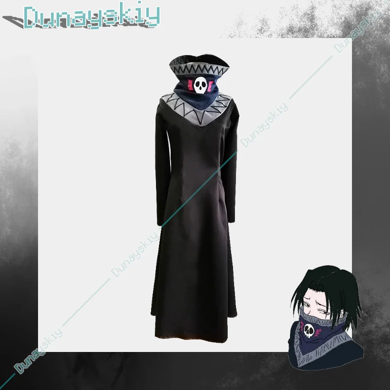 Feitan Portor Cosplay Costume Phantom Troupe Coat Wig Potoo Anime Cosplay Wig Outfit Halloween Carnival Party Suit