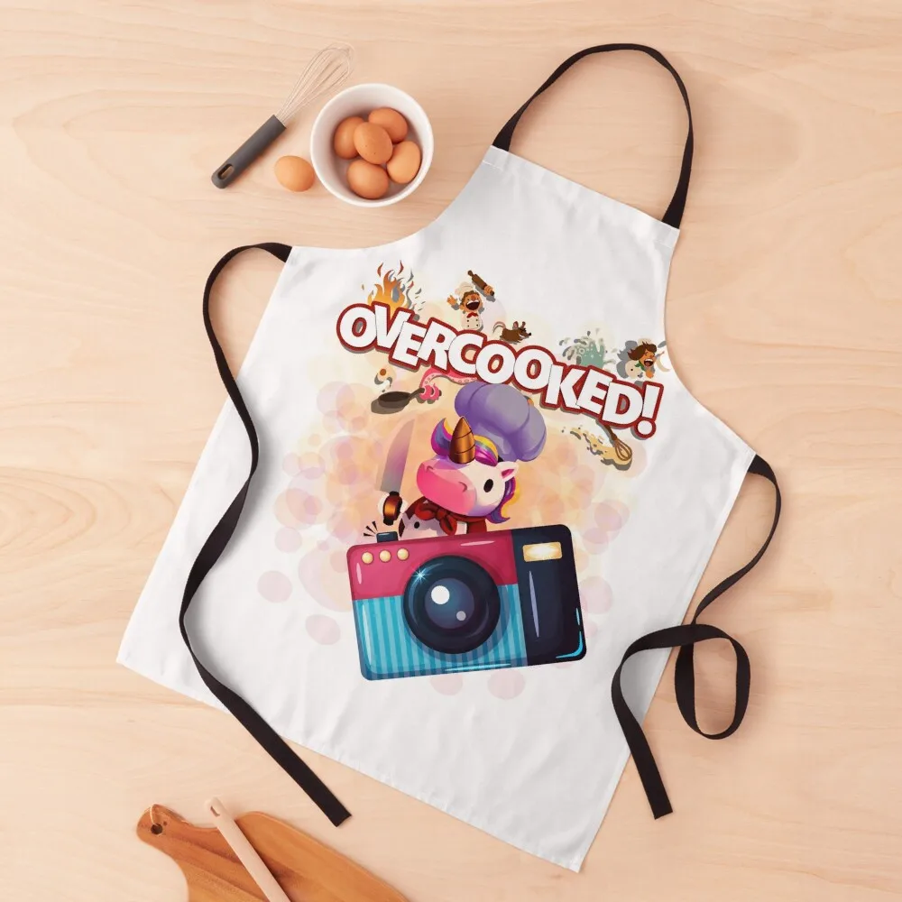 

Camera Chefs UNICORN Apron Woman Kitchen Christmas gift Cute Kitchen Accessories Chef Uniform For Men Apron