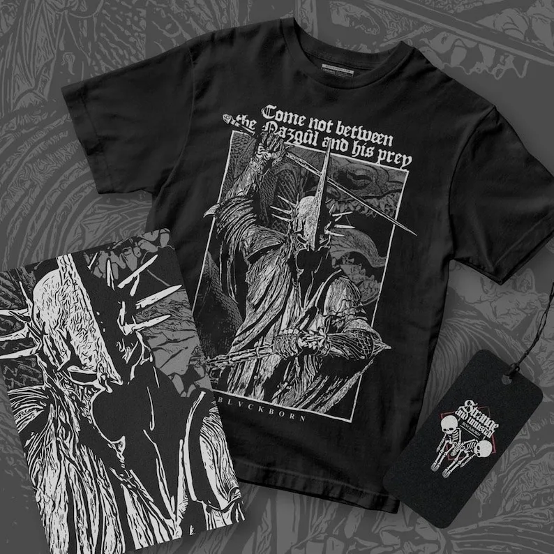 The Nazgûl And His Prey cotton shirt All Size Unisex T-Shirt