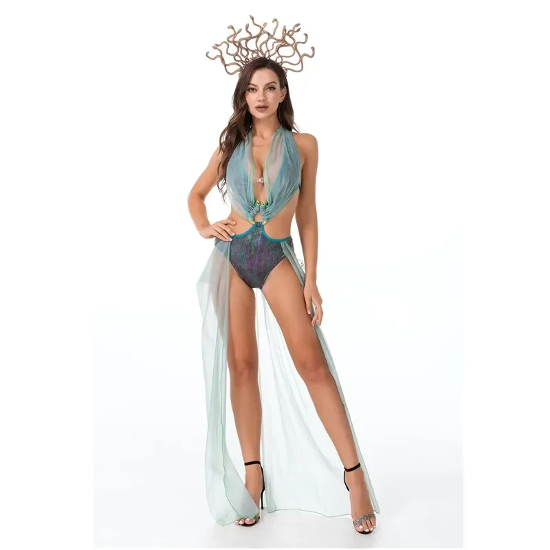 Halloween Gợi Cảm Nữ Hoàng Ai Cập Cleopatra Ngoại Lai Trang Phục Carnival Đảng Nữ Thần Hy Lạp Hóa Áo Lạ Mắt