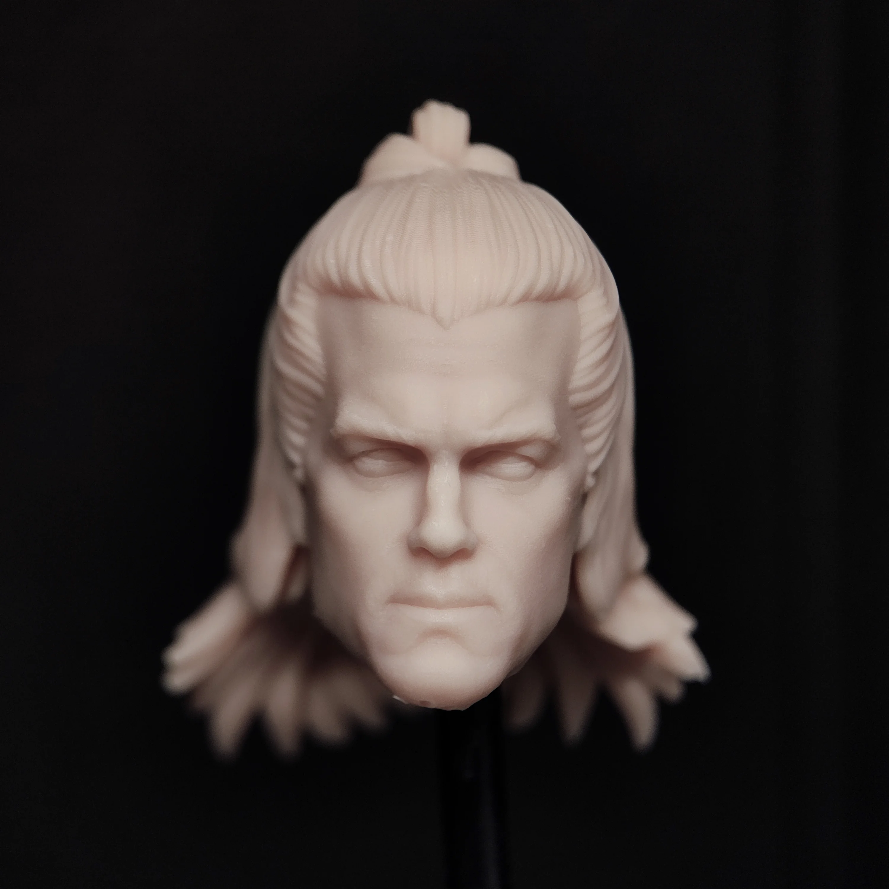 HL1991 DIY Customized 1/18 1/12 1/10 Scale Unpainted Head Sculpt for 3.75