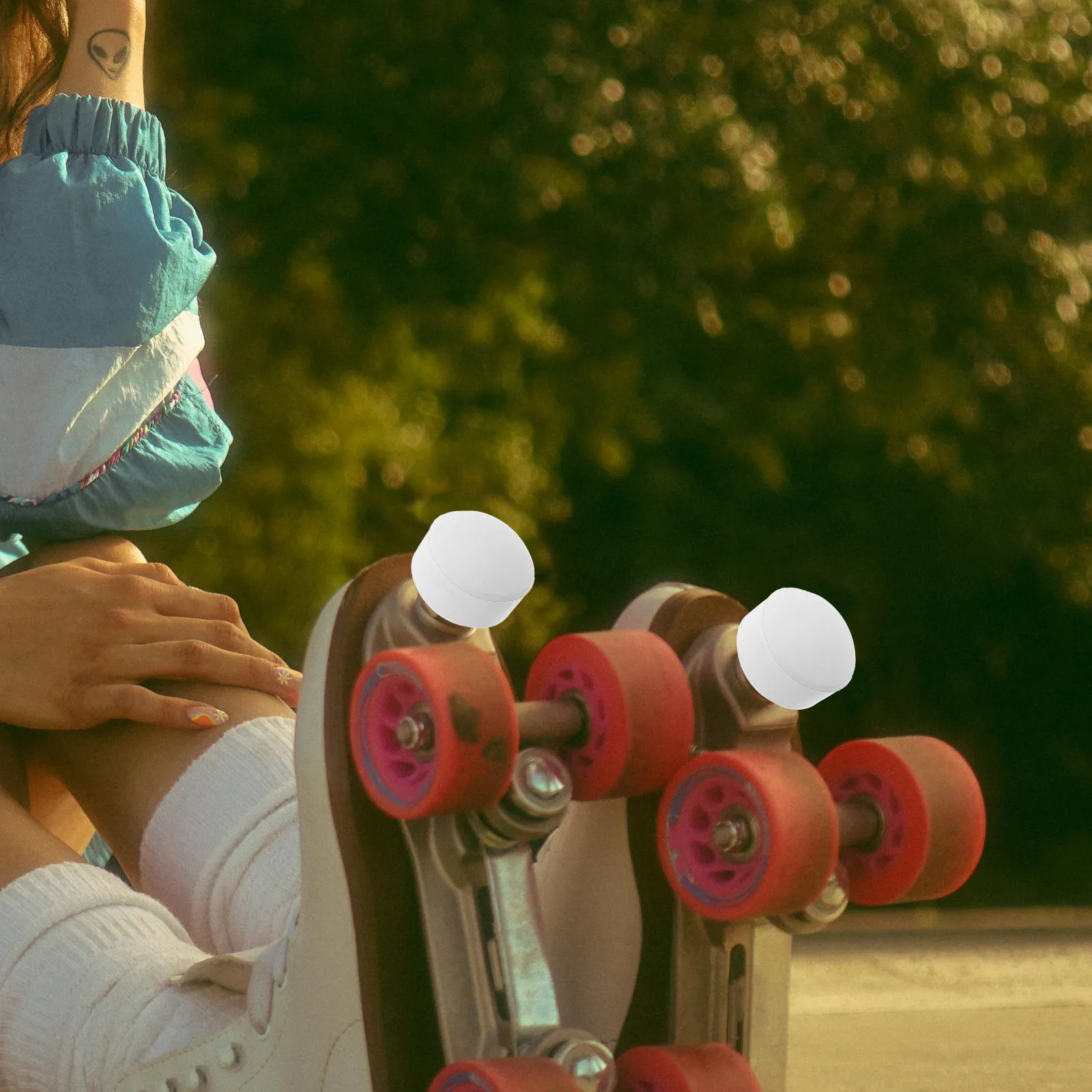 

2Pcs Roller Skate Toe Stoppers Adjustable Rubber Brakes Longlasting Stable Control for Outdoor Skating Accessories