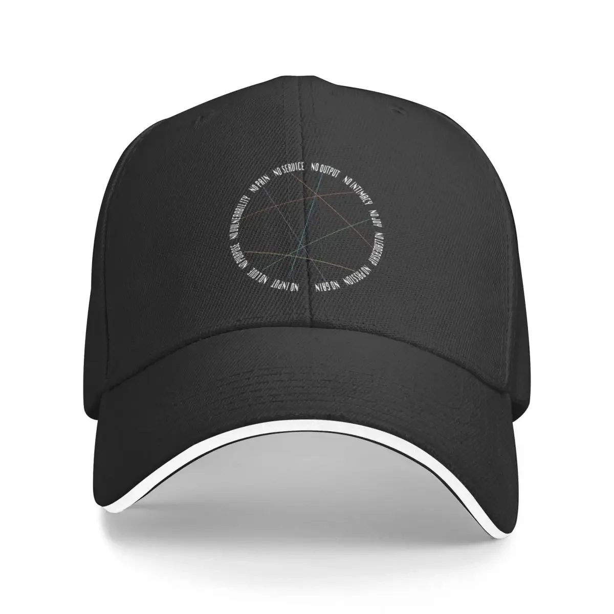 Circle of Wisdom Baseball Cap Sports Cap black Anime Big Size Hat Girl Men's