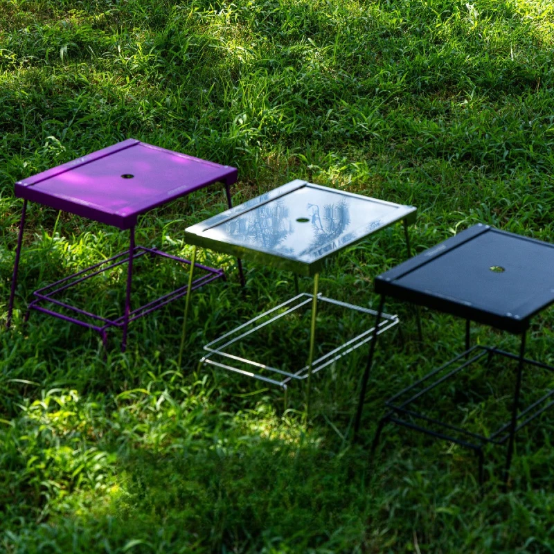 

Outdoor camping table unit stainless steel multi-combination modular shelf