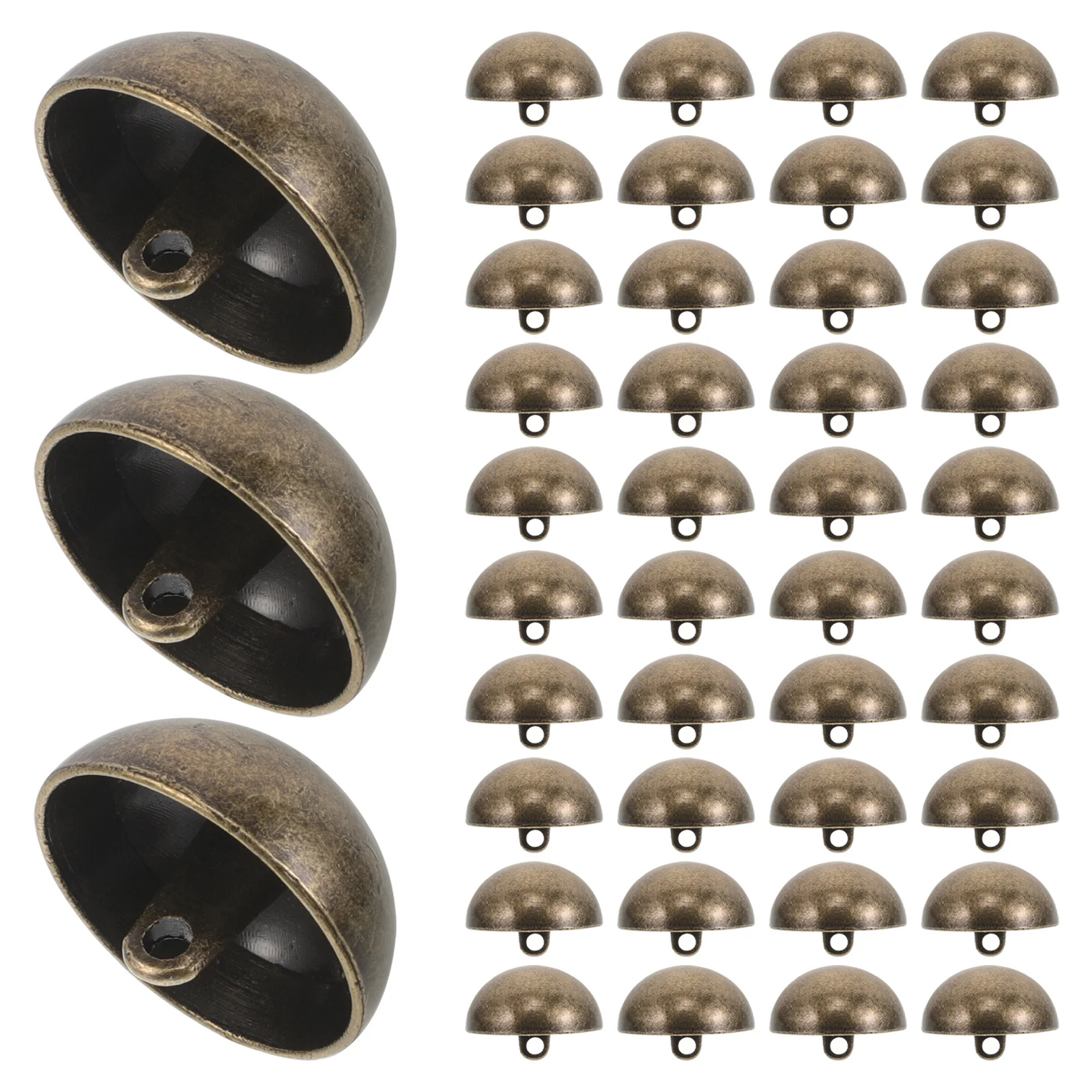 

50Pcs Metal Shank Mushroom Buttons 20mm Half Domed Sewing Buttons for Suit Jacket Coat Blazer Dressmaking Craft