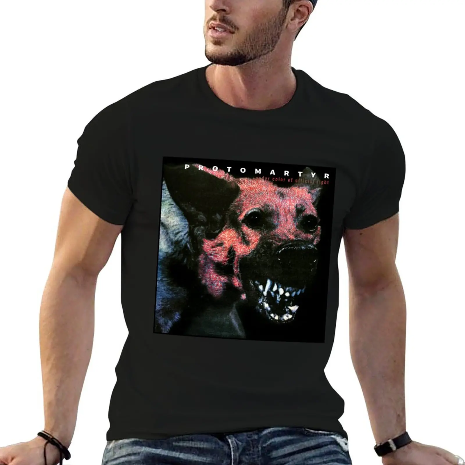 protomartyr T-Shirt Big Size Crew Neck T-Shirt