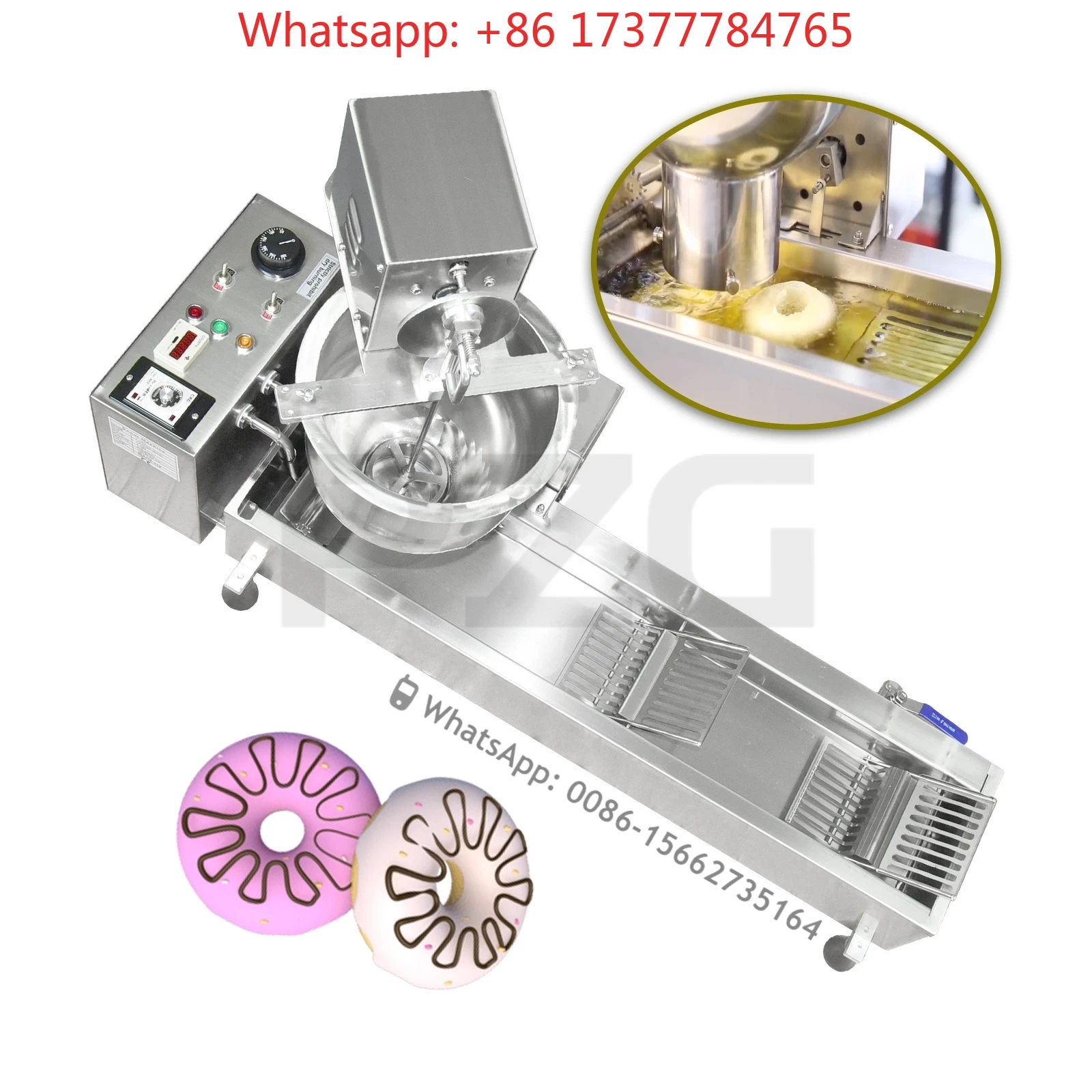 Cake Donut Fryer With Counting System 3 Set Moulds Electric Mini Ball Shape Donut Machine