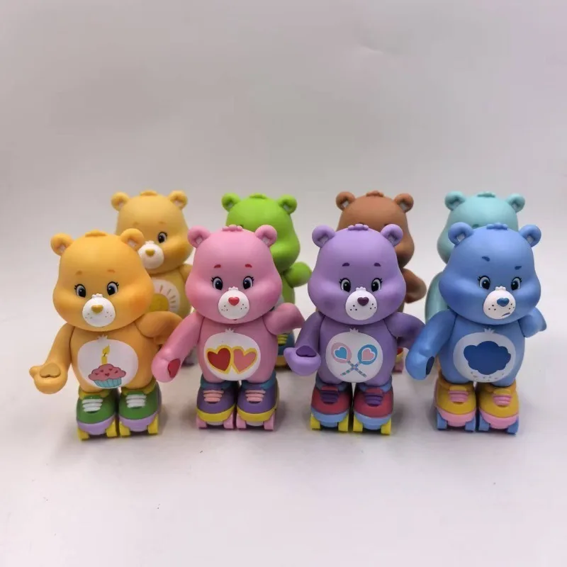 

Miniso New Kawaii Carebears Care Bears слепая коробка милая кукла Радужный медведь фигурка орнамент подарок для девочки Рождественский подарок