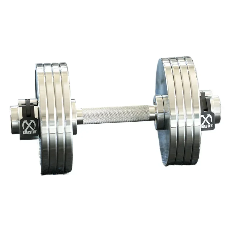 Pure steel electroplated dumbbells