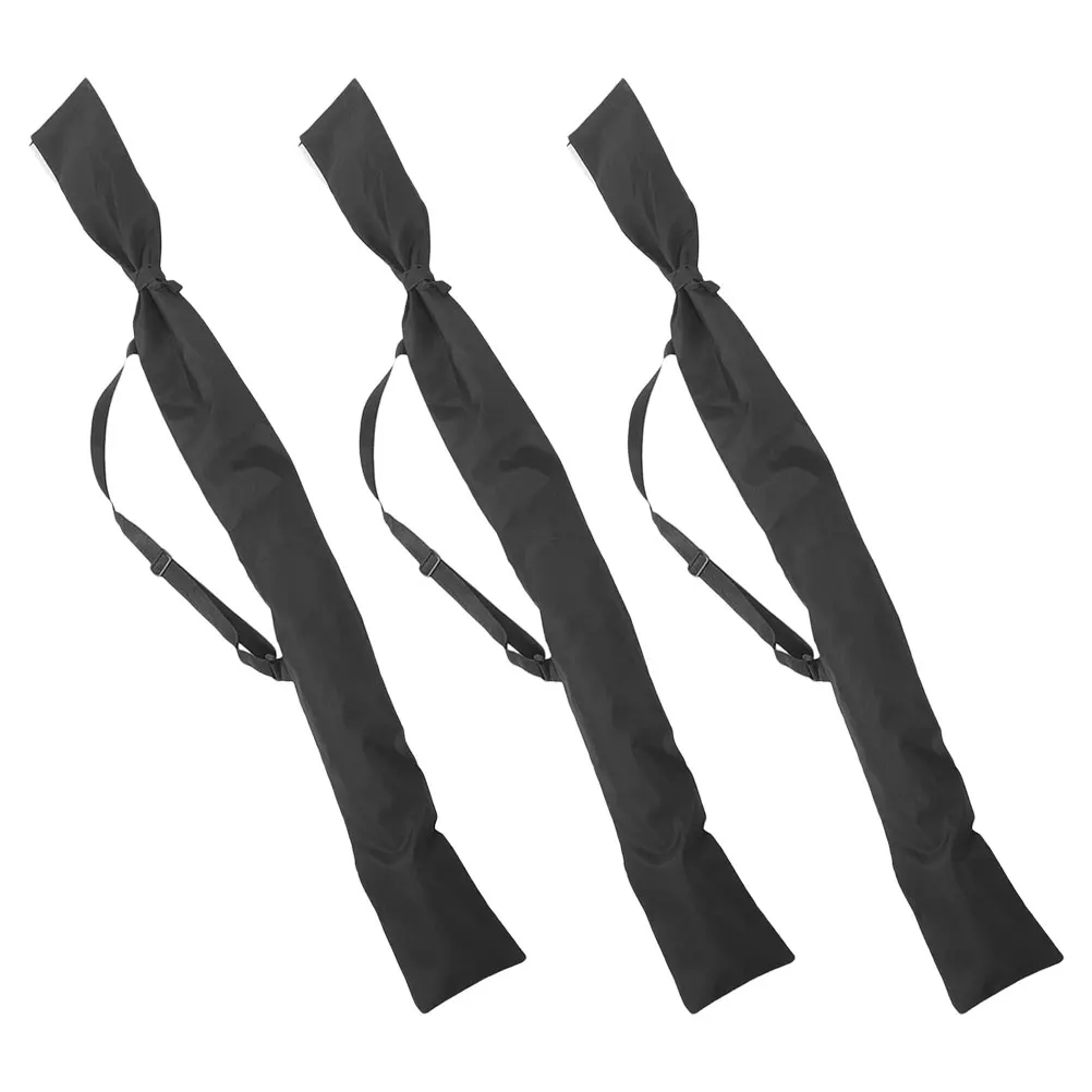 

3pcs Chi Sword Bag Durable Umbrella Case Fabric Japanese Style Martial Equipment Storage Case Holder Black